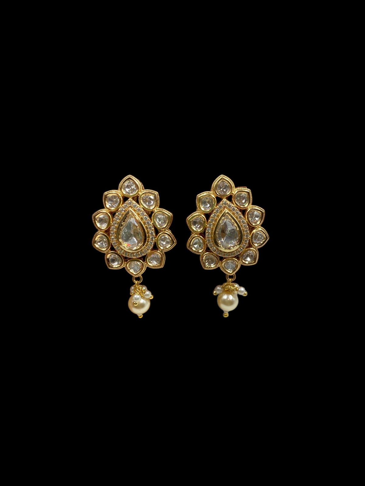 TRADITIONAL POLKI EARRINGS