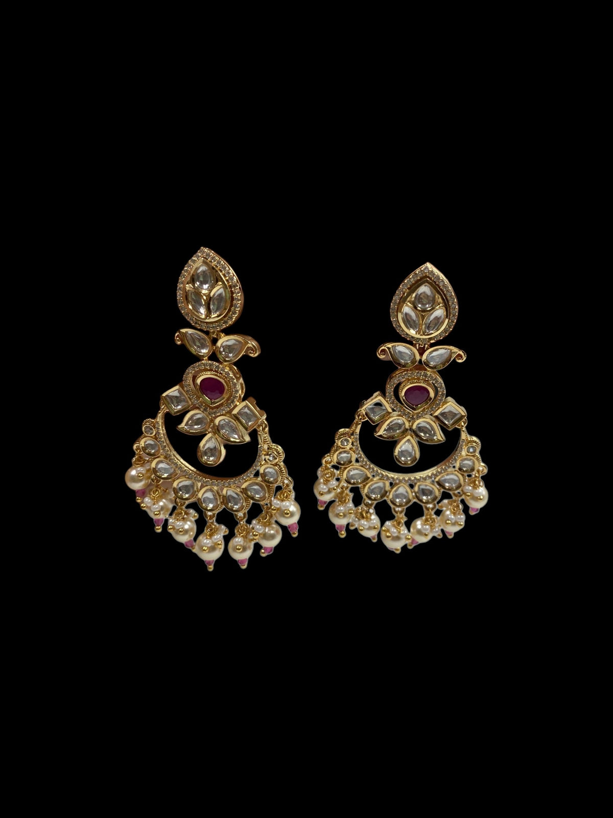 TRADITIONAL POLKI EARRINGS
