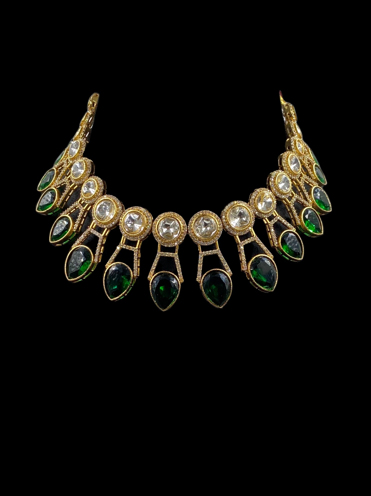 Mughal - Green Heritage Polki Ensemble