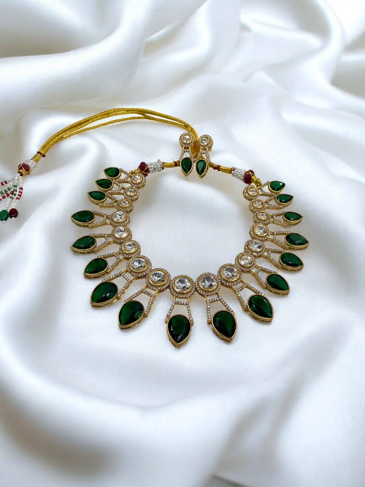 Mughal - Green Heritage Polki Ensemble