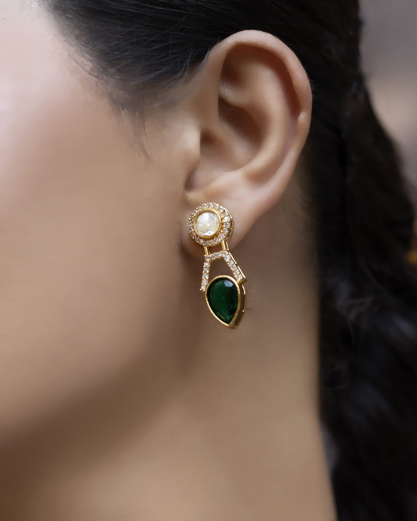 Mughal - Green Heritage Polki Ensemble