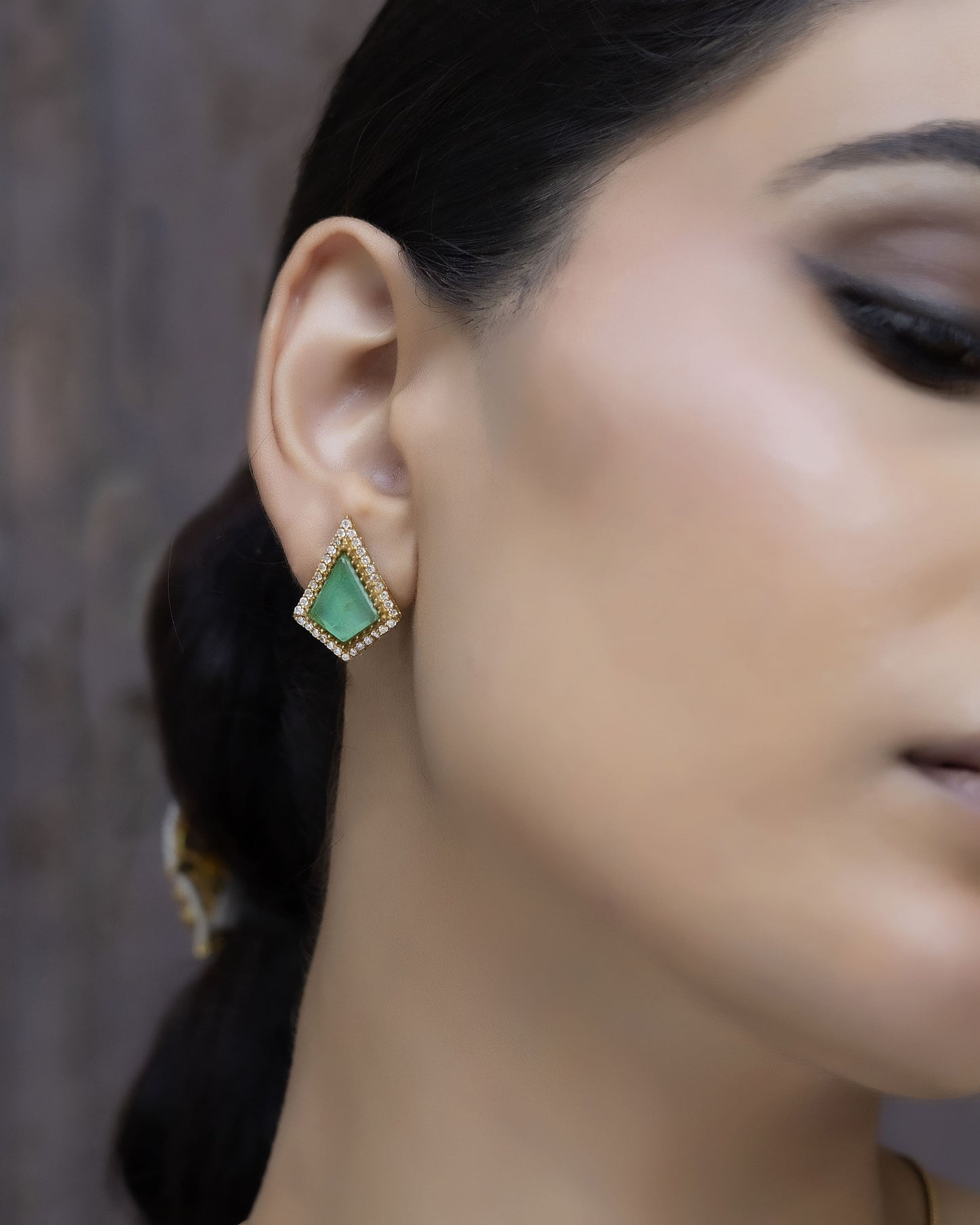 Ratna - Polki Pendant Grace Set With Earrings