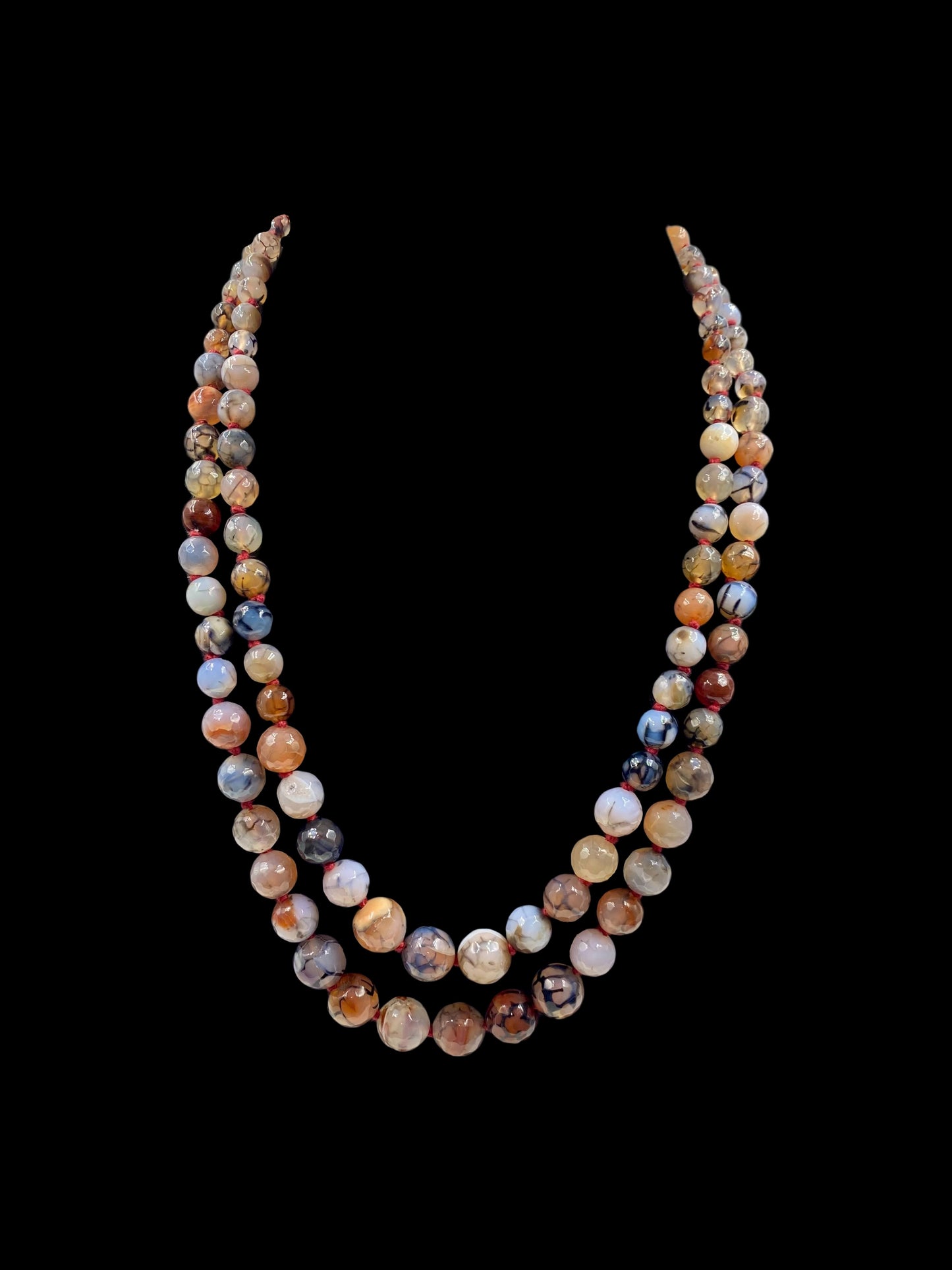 MULTICOLOR DOUBLE LINE WESTERN NECKLACE