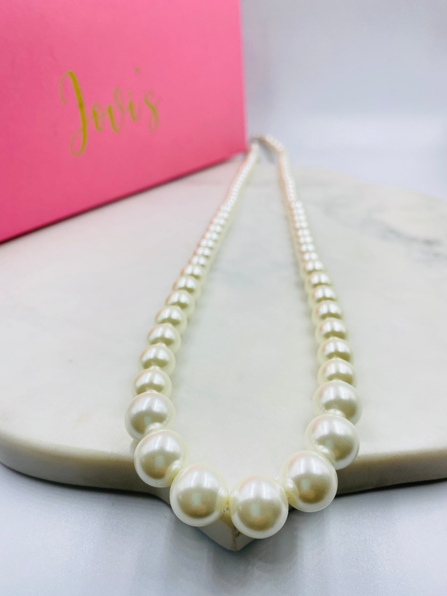 HAPPY JEWELLERY Solid ROSE GOLD sea shell necklace with freshwater Pearl. Necklace  pendant with chain or