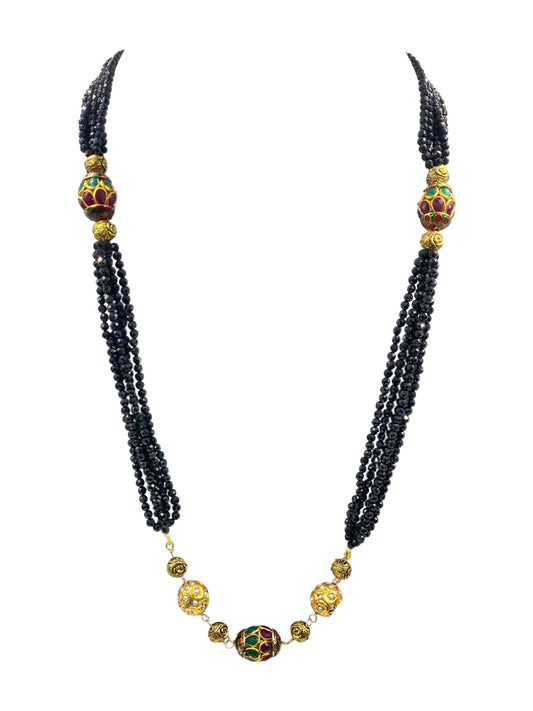 Black Spinel Traditional Necklace