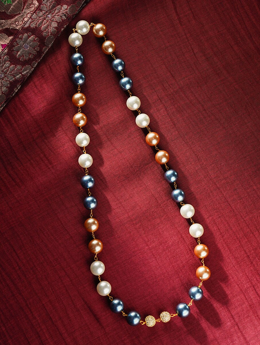 SINGLE LINE SHELL PEARL NECKLACE