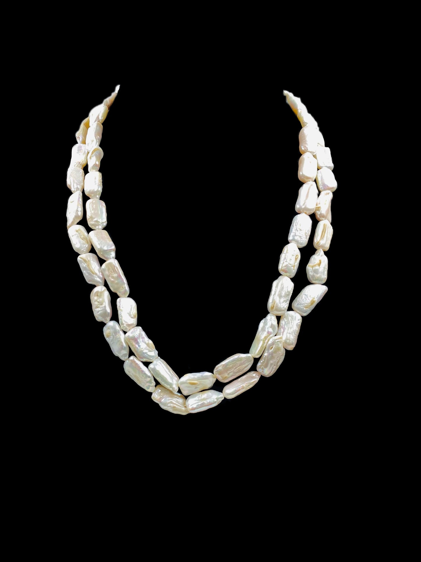 Freshwater Pearl Double Line Necklace