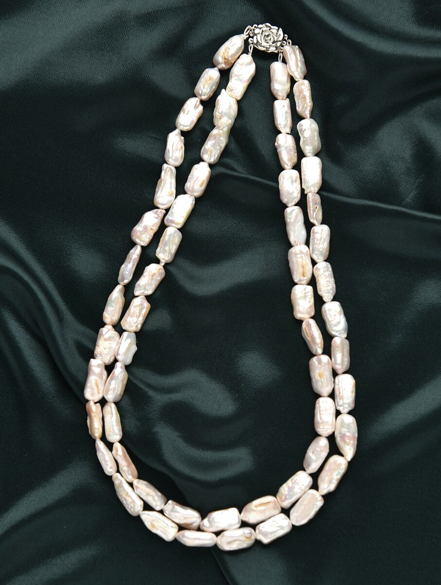 Freshwater Pearl Double Line Necklace