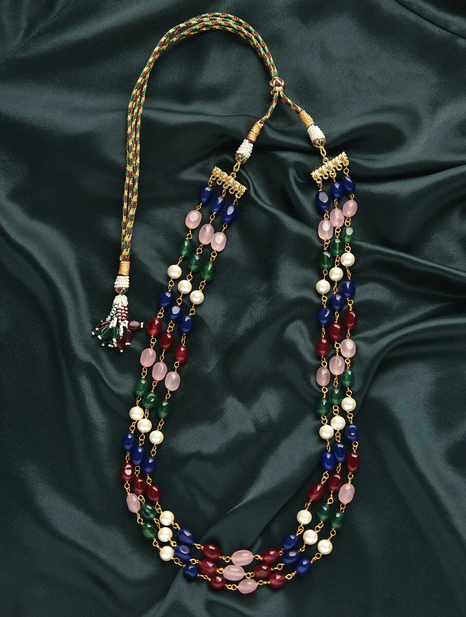 Multicolor Semiprecious Quartz Necklace