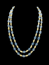 Load image into Gallery viewer, Double Line Grey Quartz Necklace
