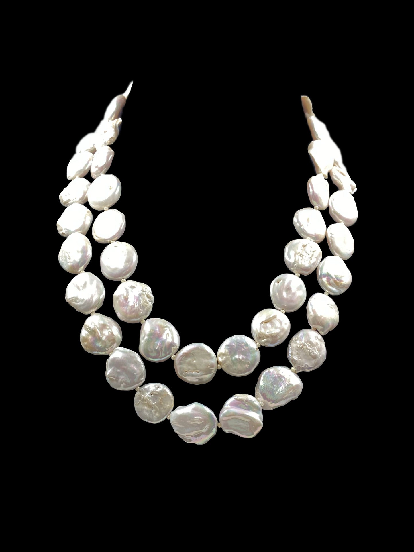 DOUBLE LINE FRESHWATER PEARL NECKLACE