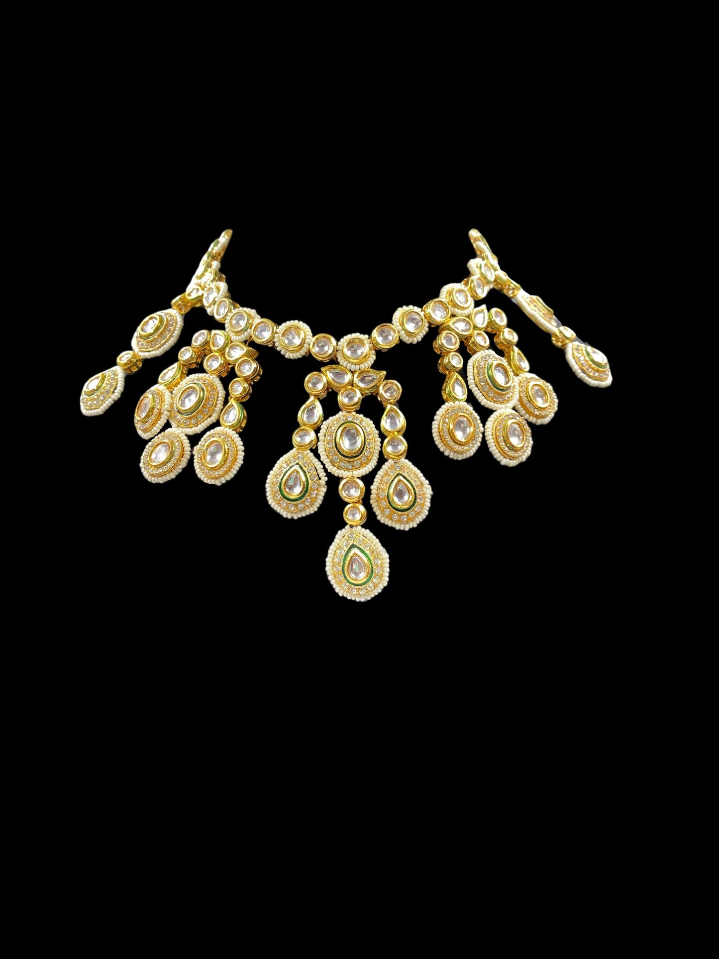 KUNDAN NECKLACE WITH EARRINGS