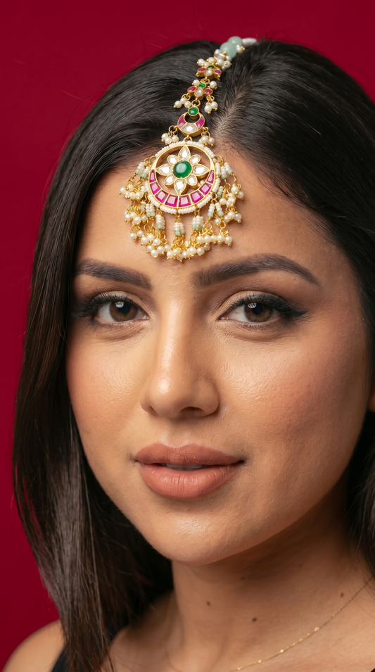 Multi Color Meenakari Mangtikka