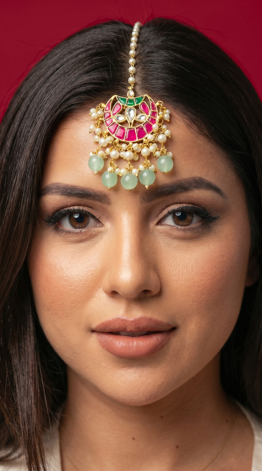 Multi Color Meenakari Mangtikka