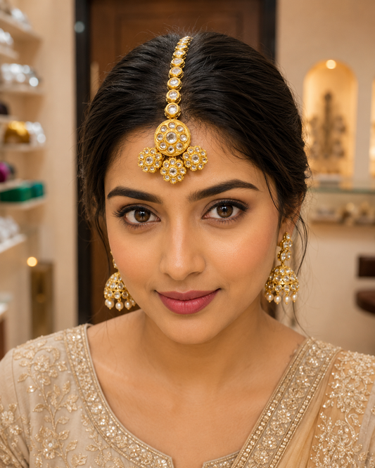 Traditional Kundan Mangtika