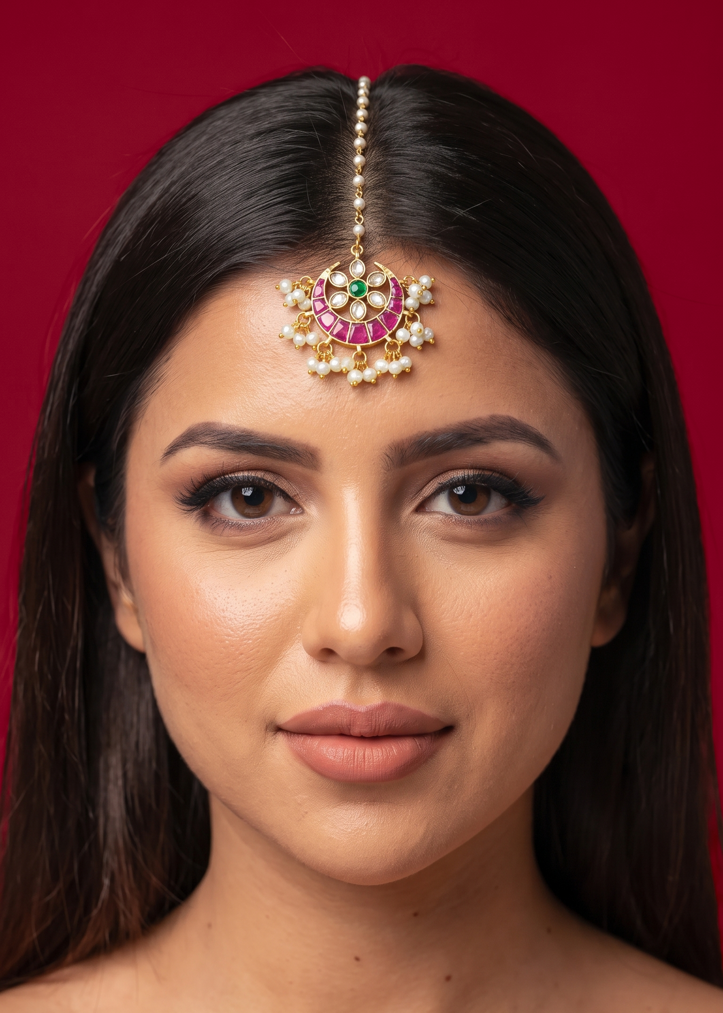 Multi Color Meenakari Mangtikka