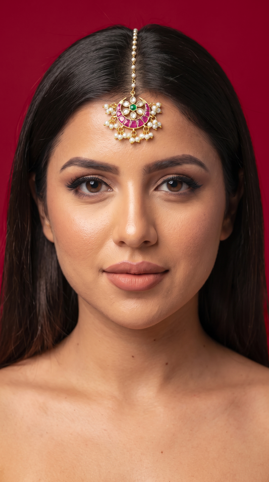 Multi Color Meenakari Mangtikka