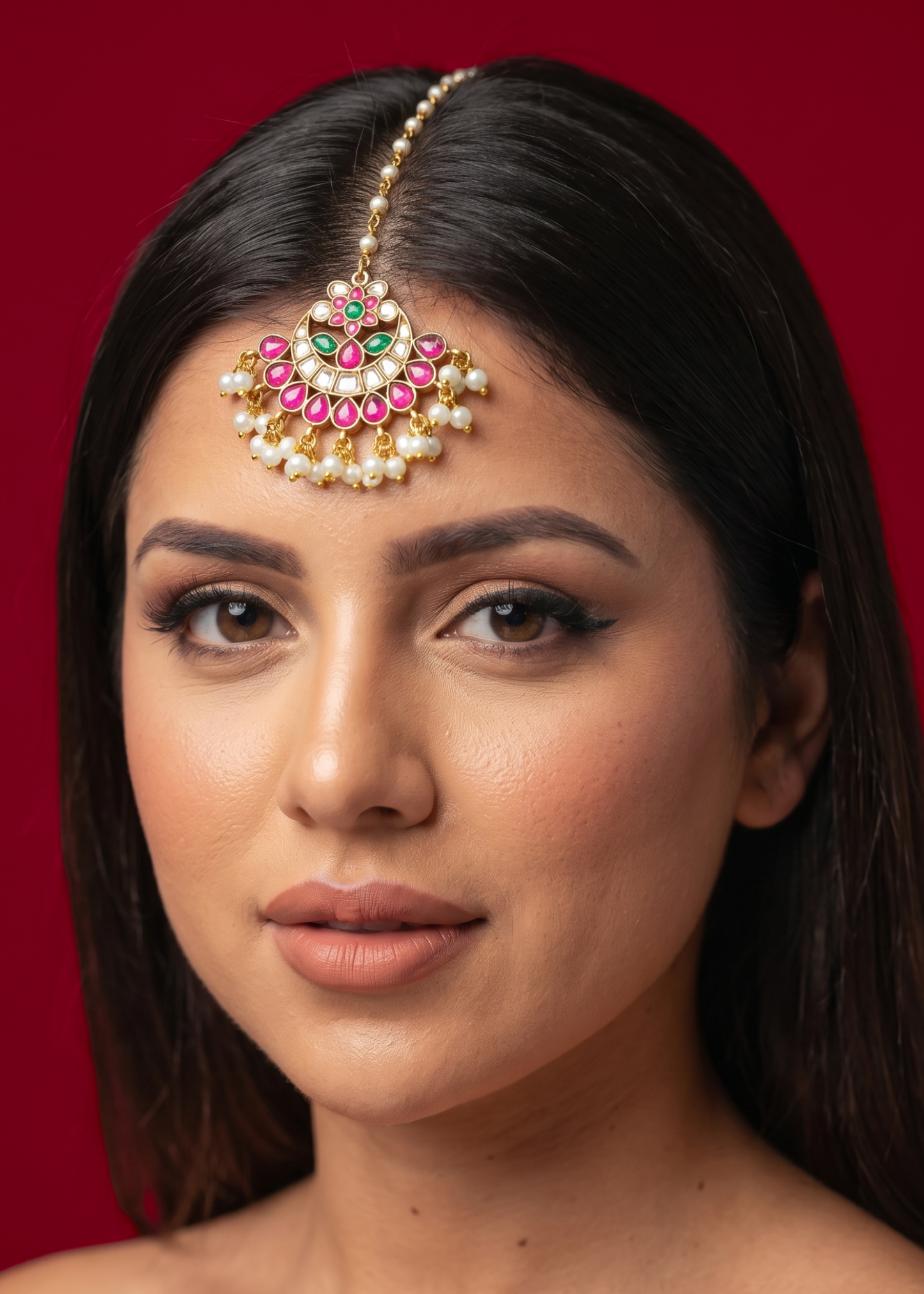 Multi Color Meenakari Mangtikka