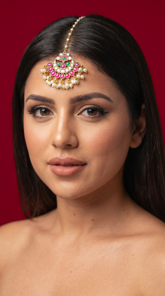 Multi Color Meenakari Mangtikka