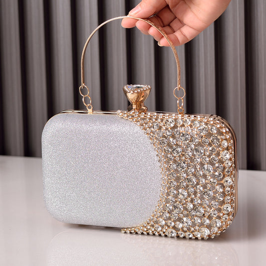 Eclipse - Silver Clutch Bag