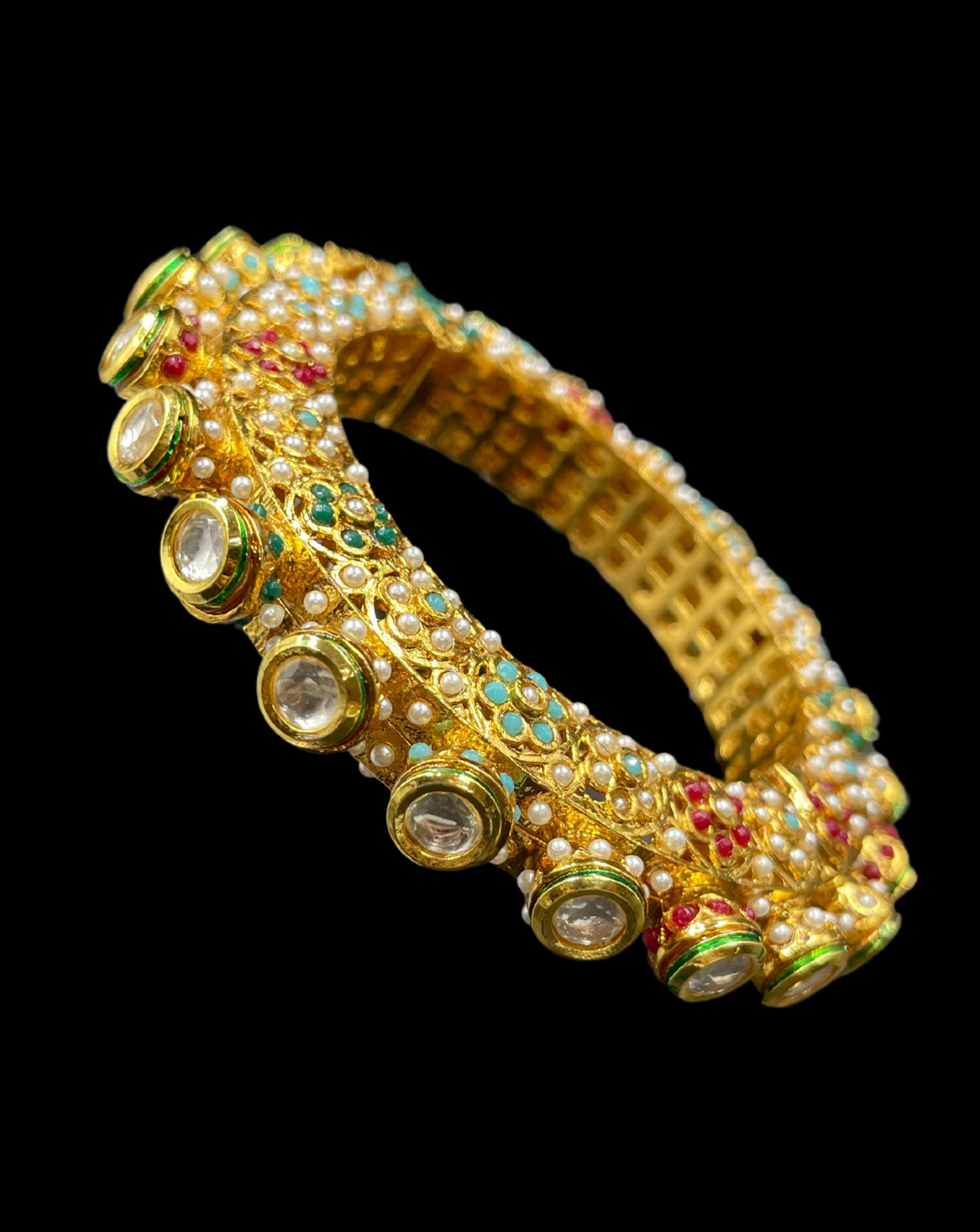 Kundan and Jadau Pacheli Bangle