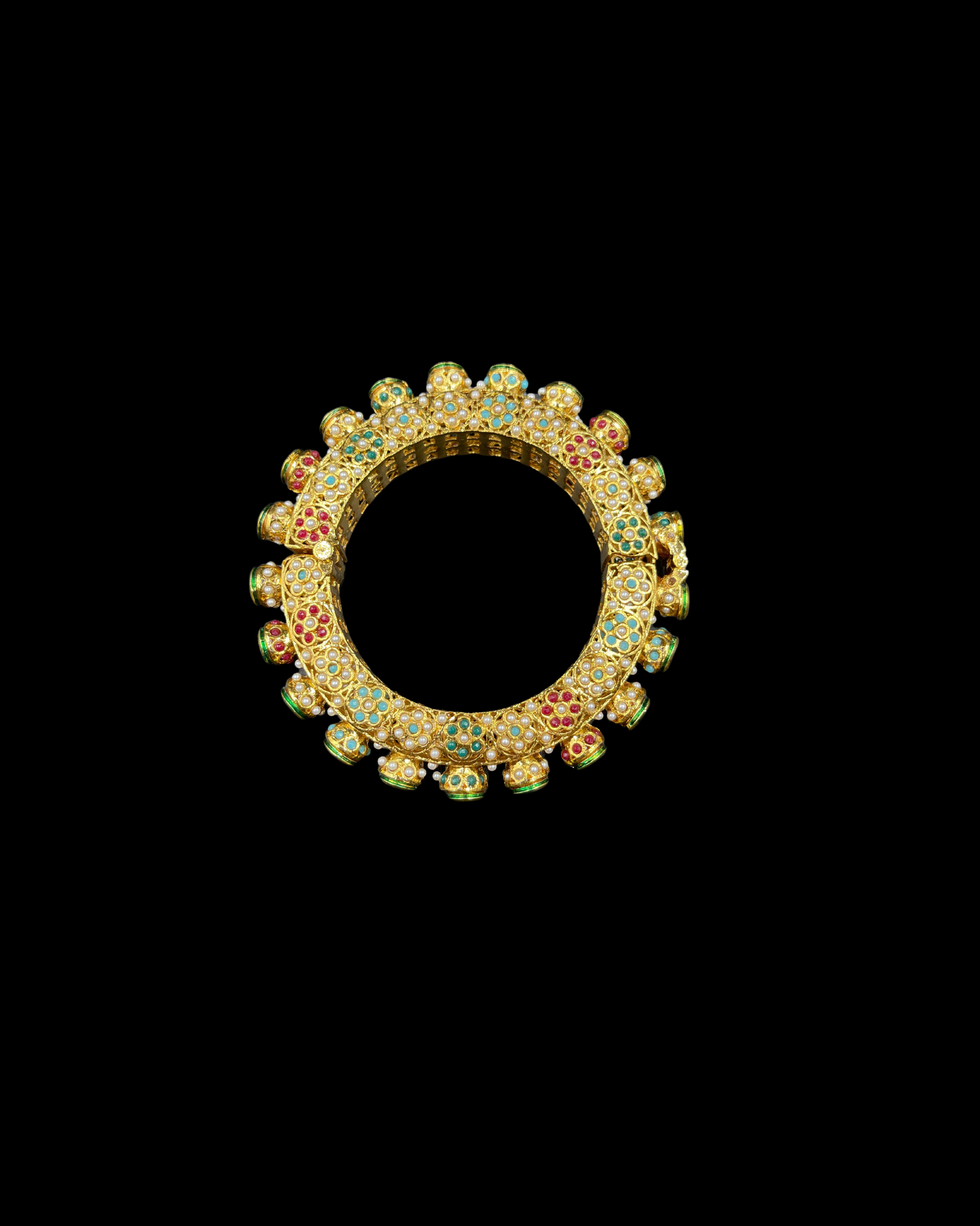 Kundan and Jadau Pacheli Bangle