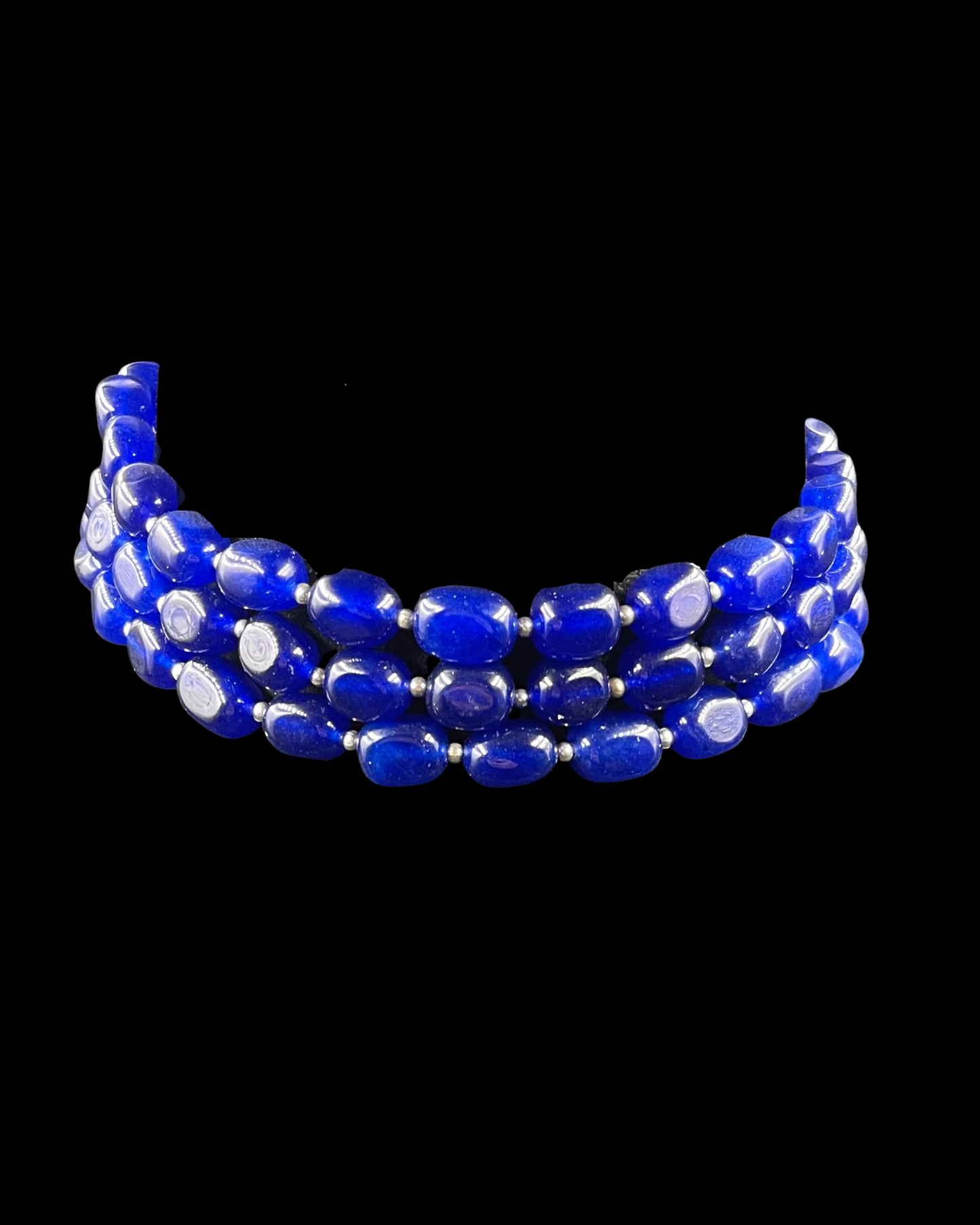 Royal Blue Triple Line Choker