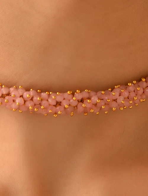 Classic Pink Quartz Choker