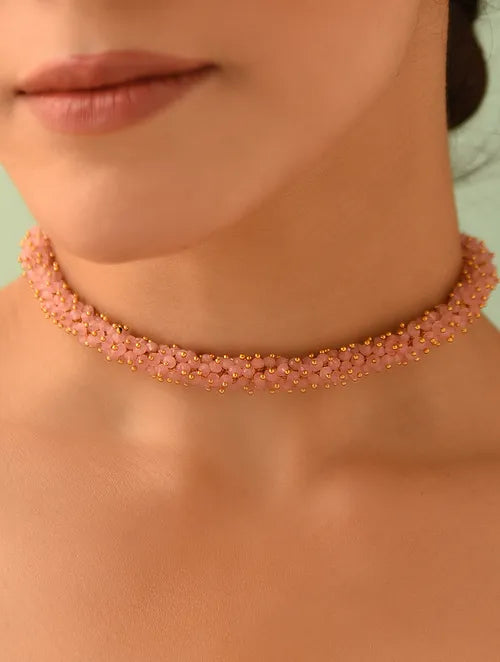 Classic Pink Quartz Choker