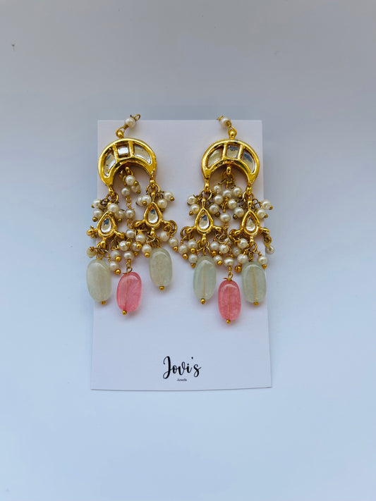 Pastel Chaandbali Earrings