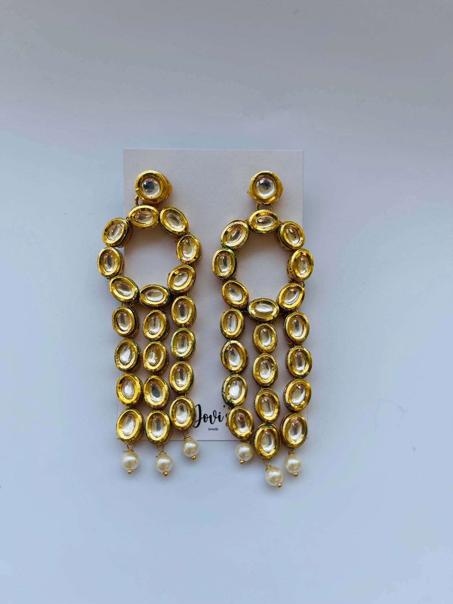 Long Kundan Danglers