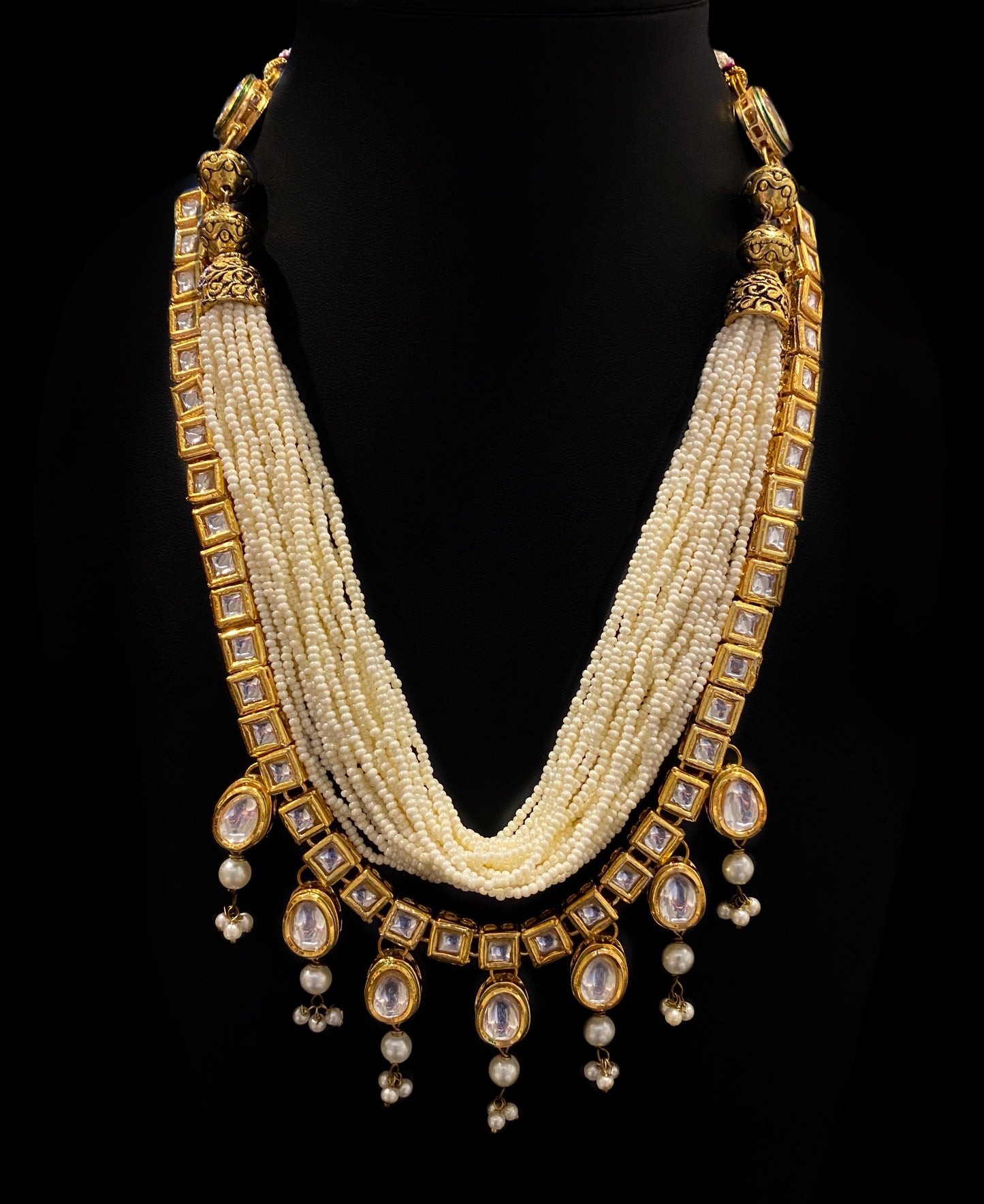 Kundan and Pearl Statement Necklace