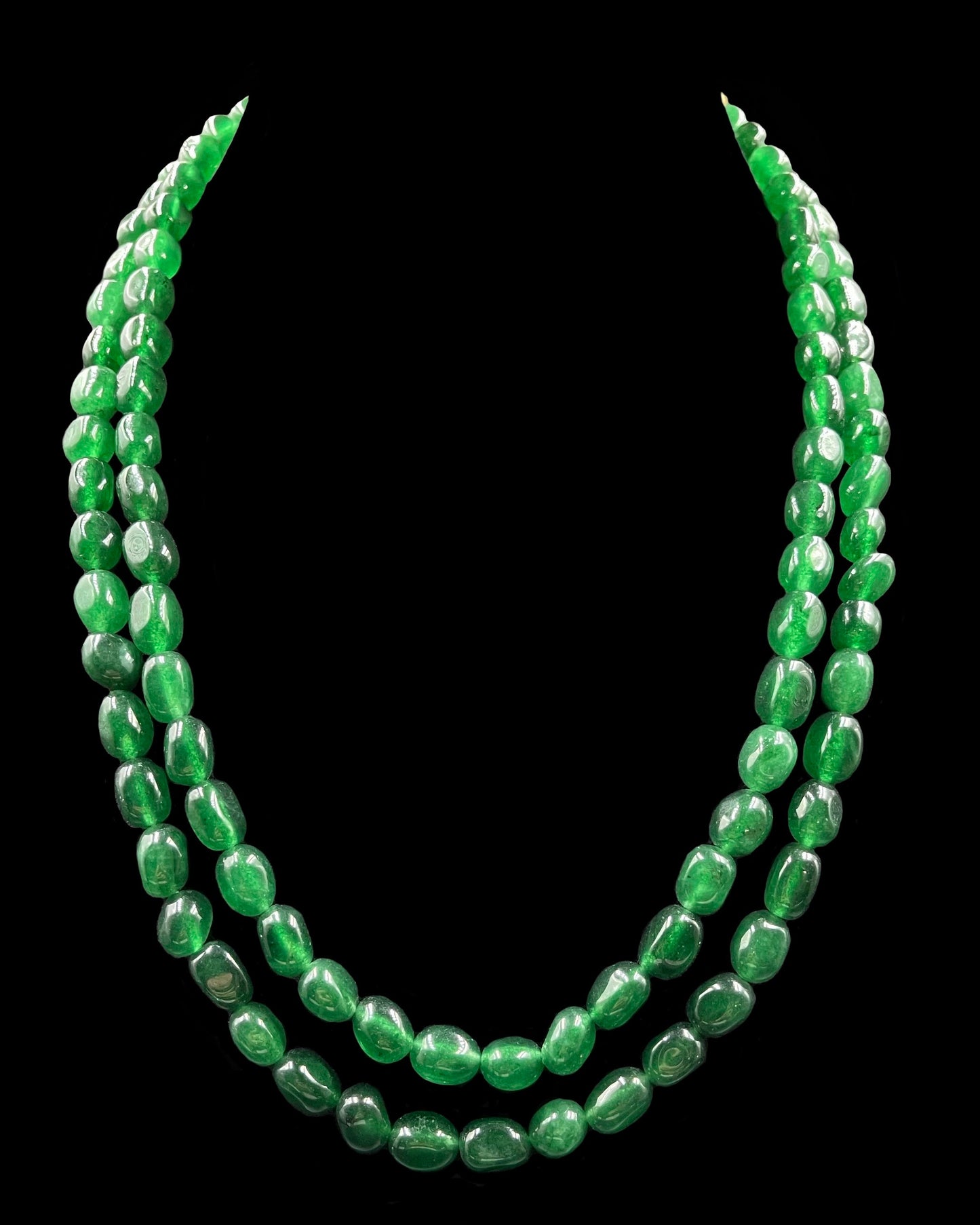 Classic Emerald Green Double Strand String