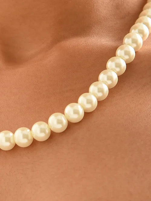 Shell Pearl Single Line Necklace