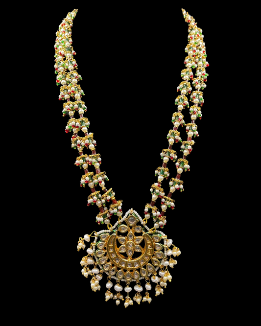 Statement Traditional Kundan Laung Necklace with Earrings