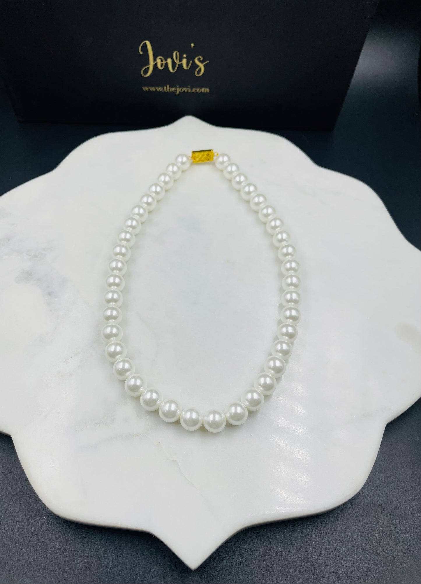 Shell Pearl Single Line Necklace