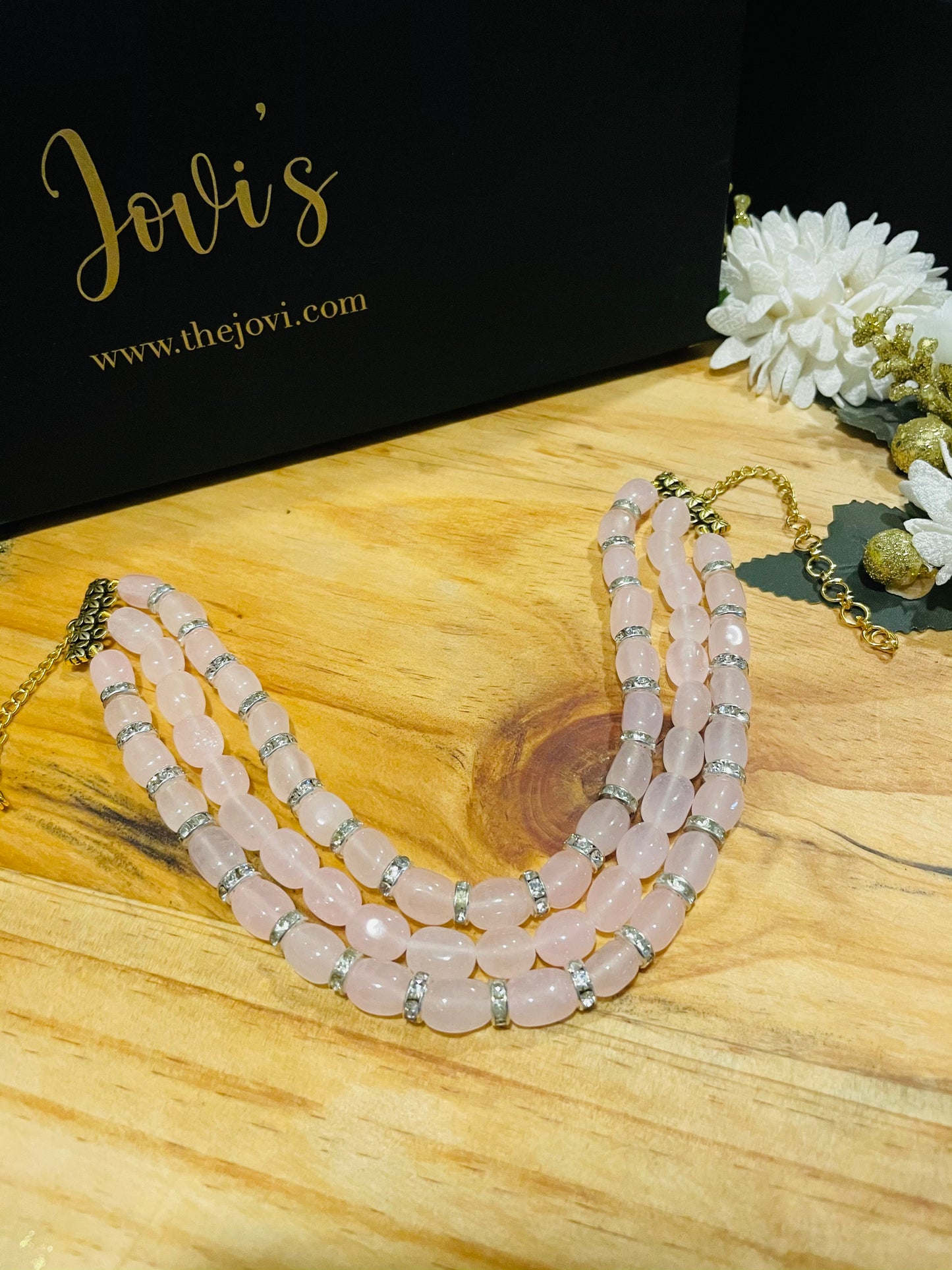 Rose Quartz Choker