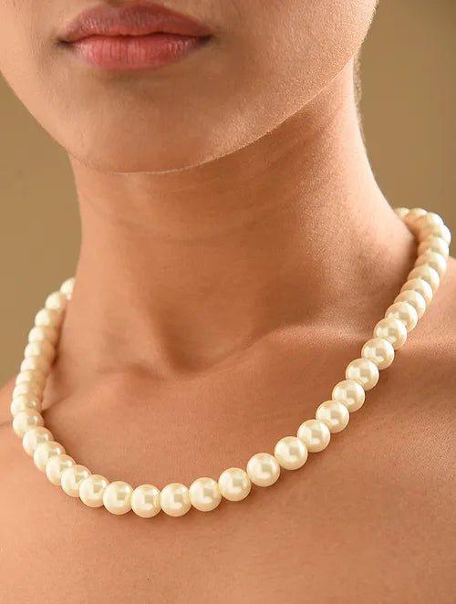 Shell Pearl Single Line Necklace